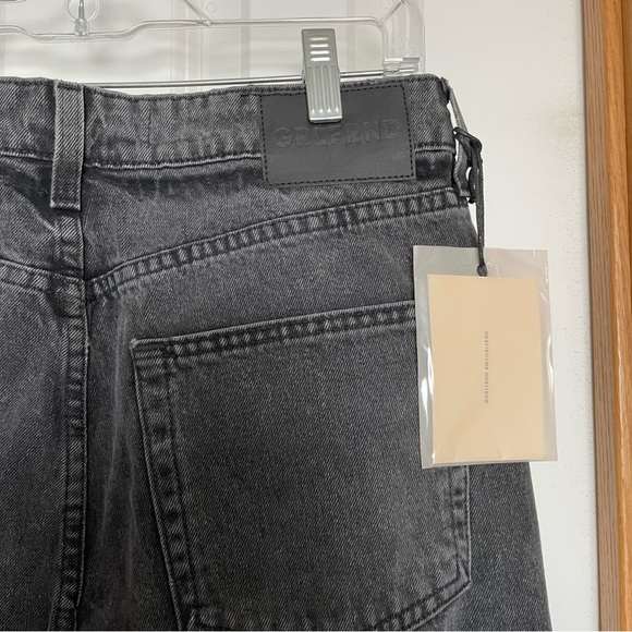 GRLFRND Karolina High Rise Straight Crop Jeans in Black Size 31 - Picture 6 of 15